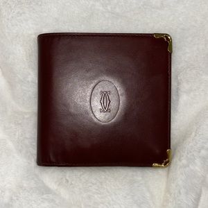 CARTIER Bi-fold Wallet Mastrin Bordeaux